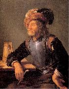 MIERIS, Frans van, the Elder Old Soldier Smoking a Pipe oil painting picture wholesale